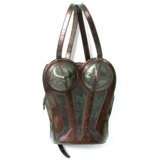 1998 Jean Paul Gaultier Iridescent Leather Corset Backpack