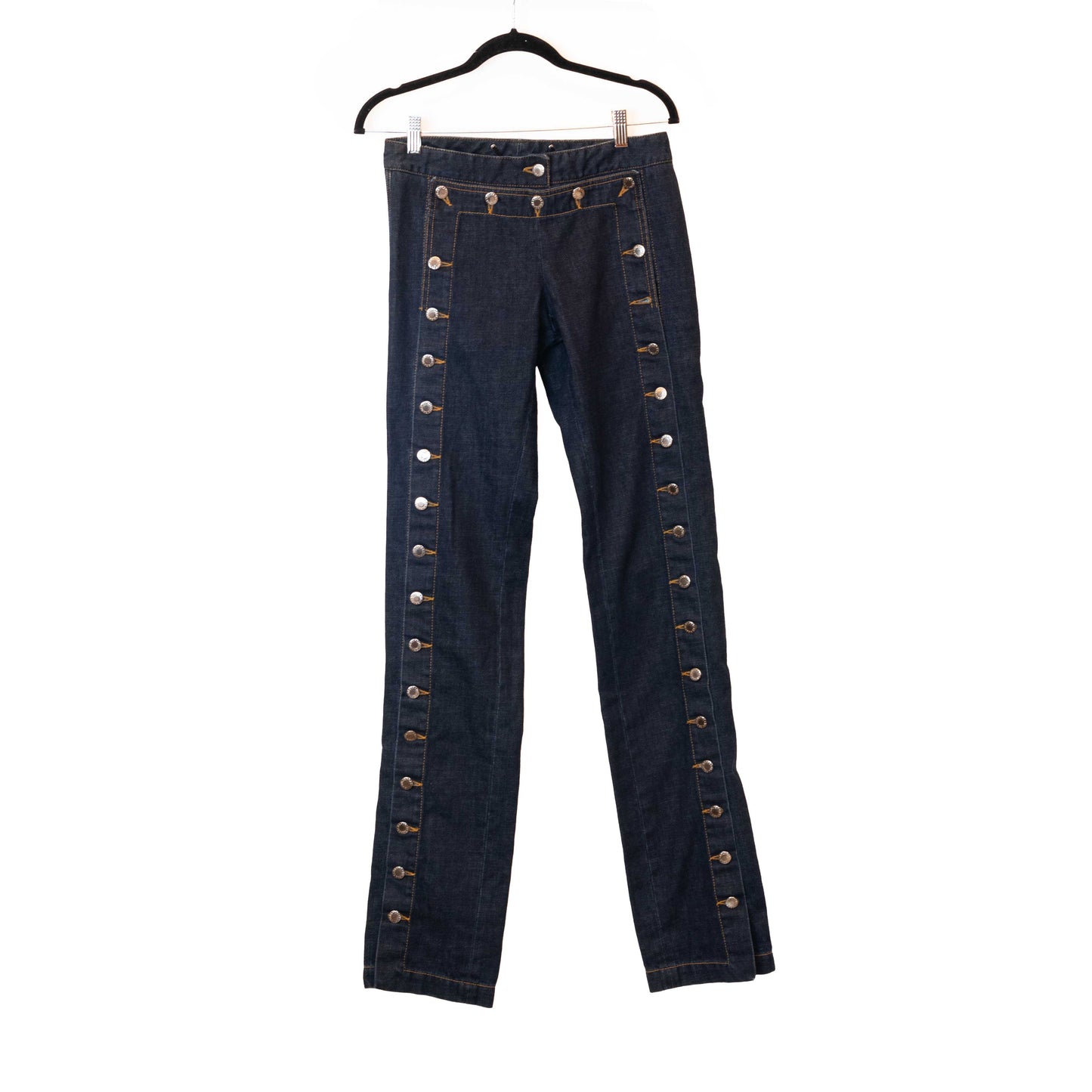 Dolce & Gabbana SS 2003 Ready-to-Wear Runway Denim Button Pants