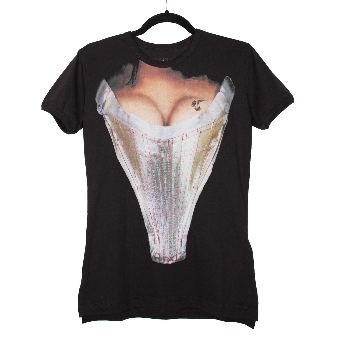 Vivienne Westwood 2000s Anglomania 'Corset Trompe L’Oeil' Black T-Shirt