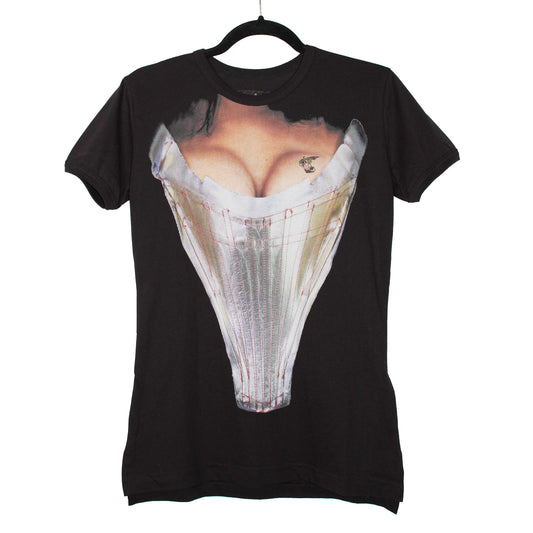 Vivienne Westwood 2000s Anglomania 'Corset Trompe L’Oeil' Black T-Shirt