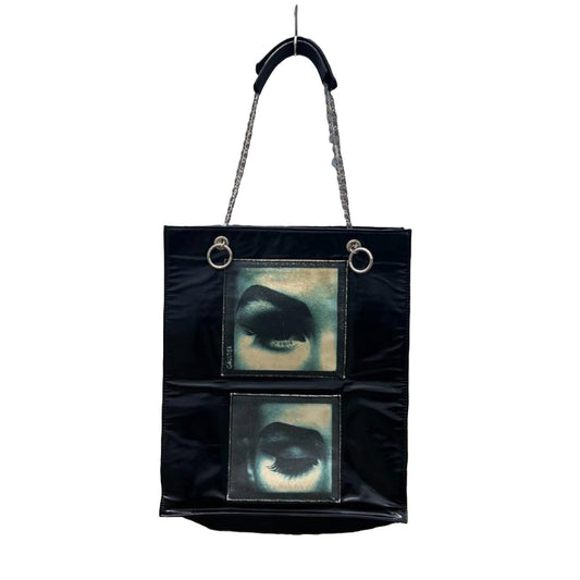 90s Vintage Jean Paul Gaultier Eye Leather Tote Bag