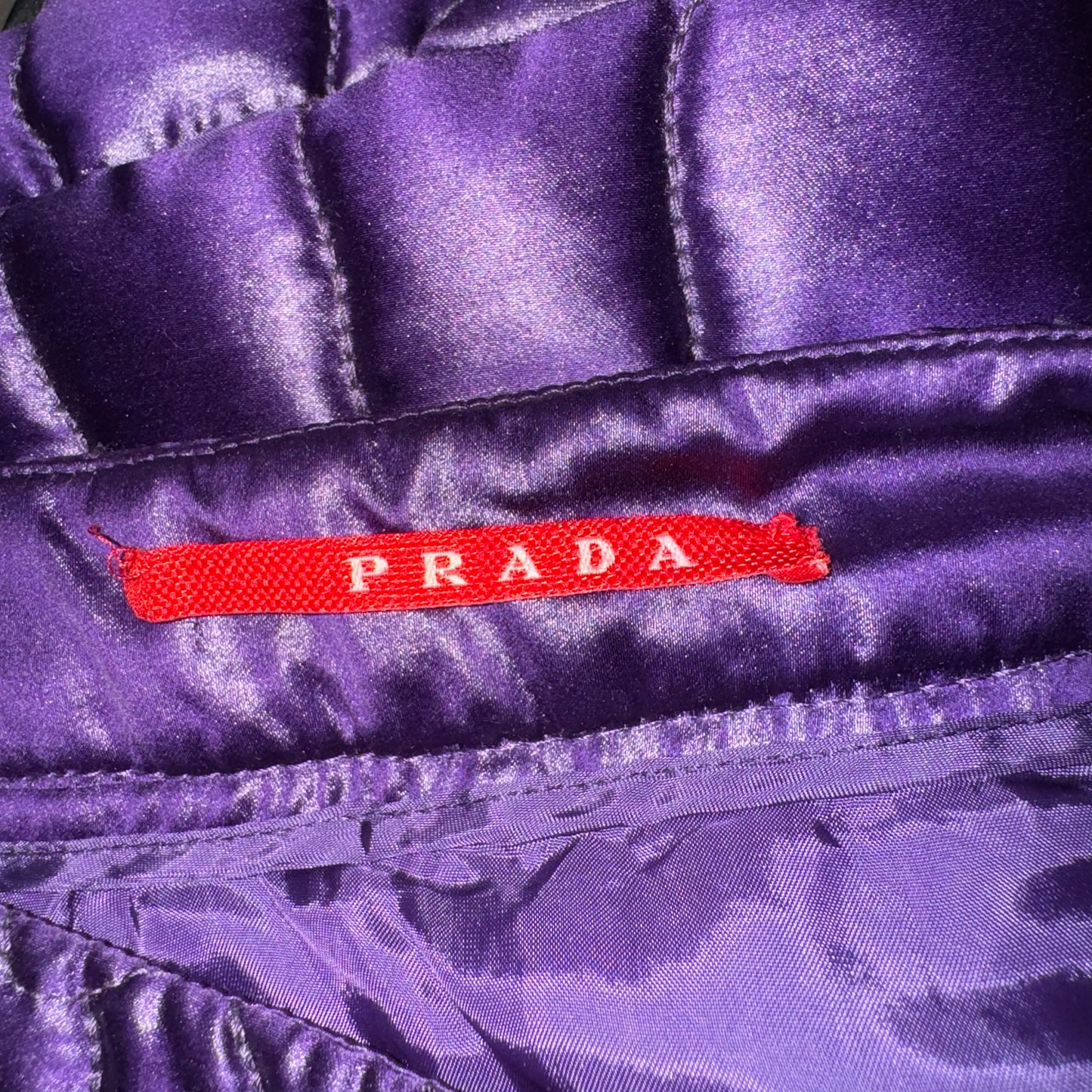 Prada Sport Linea Rossa Quilted Skirt