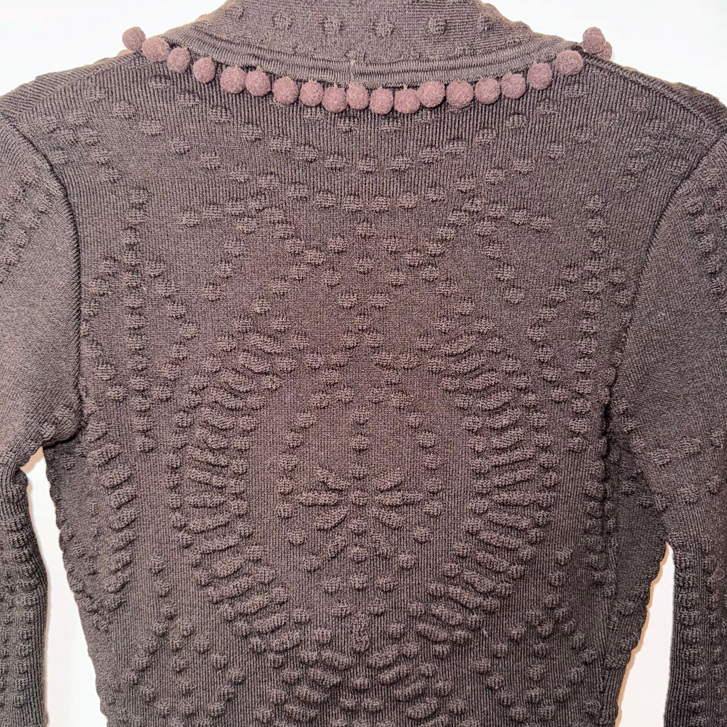 Christian Dior FW 1999 Runway Brown Wool Bobbled Set