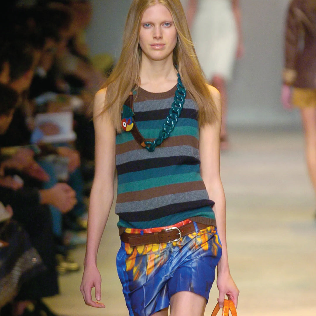 Prada SS2005 Runway Parrot Chain Belt